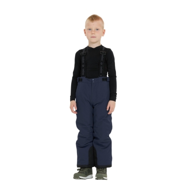 Zigzag Winter Ski Trousers Provo Ski Pants W-PRO 10,000 (waterproof, breathable, snow gaiter) navy blue/black children